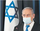  ?? GALI TIBBON/AP ?? Prime Minister Benjamin Netanyahu said Sunday that Israel is at “the height of a new corona offensive.”