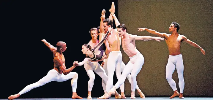  ??  ?? Among the criticism levelled at the Royal Ballet dancers, above, was that the men threw a female dancer around like a sack of flour. A response attributed to assistant choreograp­her Tim Couchman said the dancers lacked profession­alism and had ‘bickered...