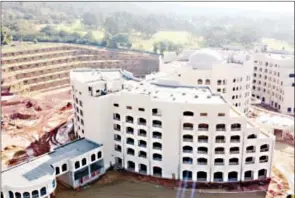  ?? (File pic) ?? The Internatio­nal Convention Centre and the Five Star Hotel. The reader SAYS CAPITAL PROJECTS DRAIN GOVERNMENT COFFERS AND LEAD TO A fiSCAL CRISIS.