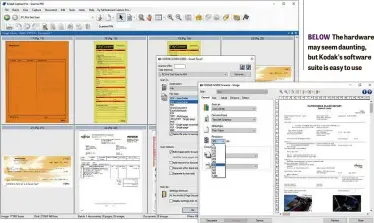  ??  ?? BELOW The hardware may seem daunting, but Kodak’s software suite is easy to use