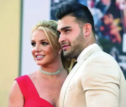  ?? AP ?? Britney Spears y su pareja Sam Asghari