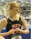  ?? COURTESY ?? Rochester Institute of Technology sprinter and transgende­r athlete Sadie Schreiner competed in Virginia Beach earlier this month.