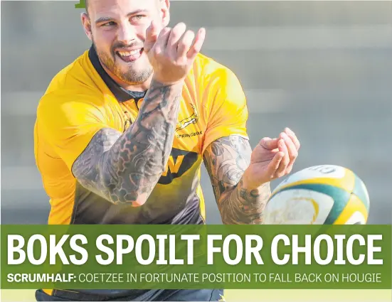  ?? Picture: Gallo Images ?? STEPPING UP. Francois Hougaard (above) replacing the injured scrumhalf Ross Cronje is the only change made to the Springbok team to take on Argentina in their return match in Salta tomorrow.