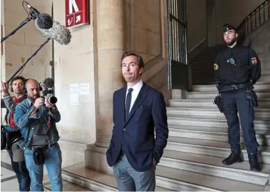  ??  ?? SEEKING ANSWERS: Sophie’s son Pierre-Louis Baudey Vignaud outside a French court last year