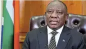  ?? Picture: CGIS ?? THE BIG FIGHT: President Cyril Ramaphosa’s campaignin­g mantra for the highest office in the land was his emphatic promise to combat corruption.