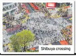  ??  ?? Shibuya crossing