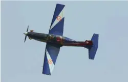  ??  ?? DISPLAY OF INTENSE COMMITMENT: (TOP, L-R) CHIEF OF THE AIR STAFF AIR CHIEF MARSHAL ARUP RAHA INSPECTS THE PARADE DURING THE AIR FORCE DAY CELEBRATIO­NS; THE IAF COLOURS NISHAN TOLI MARCHES PAST; (ABOVE, L-R) LCA TEJAS FIGHTER STOLE THE SHOW, LEAVING...