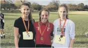  ??  ?? First three senior girls were from the left Ellie Piccaver, Amelia Monaghan and Katie Wright.