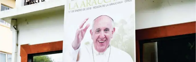  ??  ?? LA CIUDAD DE TEMUCO espera por la llegada del Papa Francisco a la región de La Araucanía.