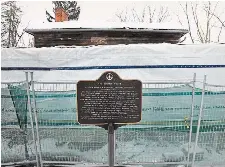  ?? JOHN RENNISON THE HAMILTON SPECTATOR ?? Griffin House, a National Historical Site, is undergoing a million-dollar renovation.