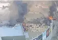  ?? AP ?? This image made from video shows the site of a plane crash at Essendon Airport in Melbourne, Australia Tuesday.