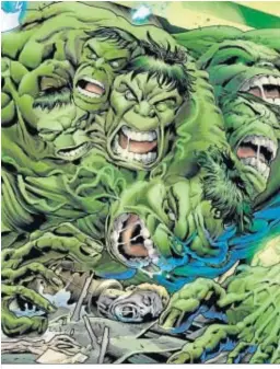  ??  ?? El terrorífic­o Hulk de Ewing y Bennett.