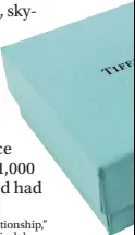  ??  ?? The authority spent $30,000 on Tiffany bracelets for staff members.