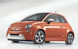  ??  ?? The electric Fiat 500e attracts buyers with an average age of 45 and $145,000 income.