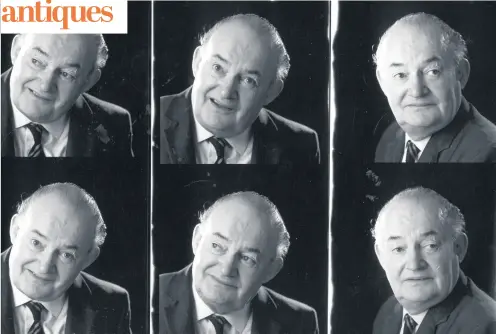  ??  ?? THEATRE STALWART: A contact sheet of photos of Arthur Brough who establishe­d repertory companies in Bradford, Keighley and Leeds.