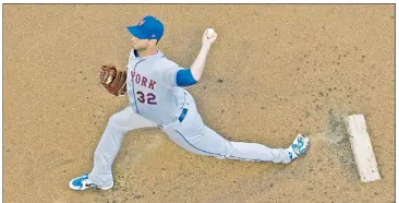  ?? AP ?? FIRING BLANKS: Steven Matz delivers a pitch Thursday during his six shutout innings in the Mets’ victory over the Brewers, with the lefty allowing just four hits and three walks.