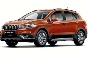  ??  ?? The facelifted Suzuki S-Cross, showing off its new bolder frontal design.