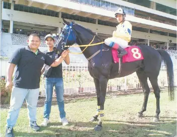  ?? ?? Panglima Berantai ready for action at Tambalang race course on Sunday.