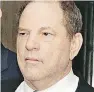  ??  ?? Harvey Weinstein