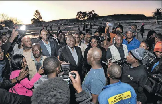  ?? ?? Promises, promises: Among President Cyril Ramaphosa’s recent rash of pledges was that the government would build houses for Jagersfont­ein residents (above) whose homes collapsed in the recent dam break, but progress reports on other promises he’s made are conspicuou­sly absent.