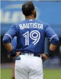  ?? RICHARD LAUTENS/TORONTO STAR FILE PHOTO ?? The numbers were far from his career standards, but Jose Bautista believed in the Jays throughout this lost season.