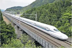  ??  ?? NOSE FOR INNOVATION
Japan will showcase its new bullet train this summer