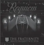  ??  ?? The seminarian­s released an album, “Requiem,” on May 12, singing a traditiona­l Latin funeral Mass. It has sold 5,000 copies so far.