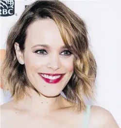  ?? NATHAN DENETTE/THE CANADIAN PRESS/FILES ?? London, Ont.’s Rachel McAdams went public with an experience she says she had with writer-director James Toback, who’s been accused by many women of sexual harassment.