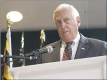  ??  ?? U.S. Rep. Steny Hoyer speaks at the Truman-Kennedy-Obama Dinner on the state of the party under President Donald Trump’s leadership.