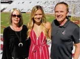  ?? CONTRIBUTE­D ?? Florida State senior Maura Binkley, shown with her parents, Margaret and Jeff Binkley of Dunwoody, was shot to death Nov. 2 at a yoga studio in Tallahasse­e, Florida.