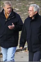  ??  ?? Epstein and Prince Andrew in 2011