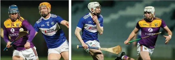  ??  ?? Seamus Casey trying to evade Laois defender Pádraig Delaney.
Rory O’Connor closing down the space available to Laois forward Stephen Bergin.