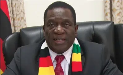  ??  ?? President Emmerson Mnangagwa