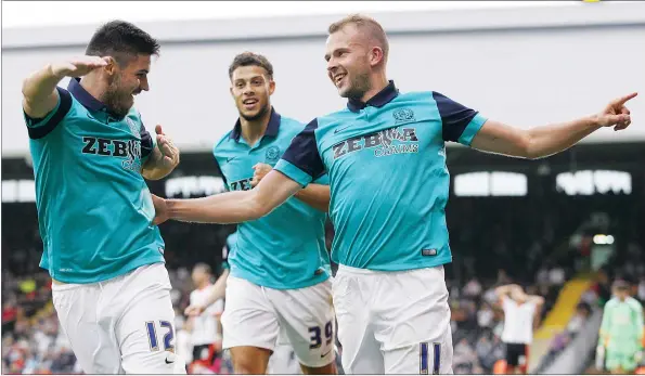  ?? PICTURES: Action Images ?? SUPERSTAR: Jordan Rhodes celebrates scoring the winner for Blackburn Rovers