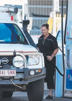  ?? Picture: JUSTIN BRIERTY ?? FUELLING CONCERNS: Maree Edwards is a Cairns driver paying more than those in cities such as Townsville.