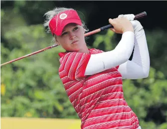  ?? ALASTAIR GRANT, THE ASSOCIATED PRESS ?? Smiths Falls, Ont., product Brooke Henderson is back in Canada after a seventh-place finish at the Summer Olympics in Rio de Janeiro, Brazil.