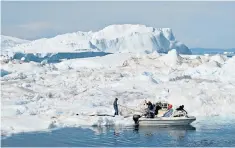  ??  ?? Ilulissat in Greenland. US interest could signal a boom in the country’s economy