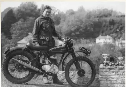  ??  ?? 9th June 1953 — 17th birthday present — a new 197cc Francis Barnett