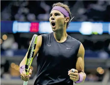  ?? FOTO: AFP ?? Rafael Nadal
celebra su triunfo ante Matteo Berrettini.