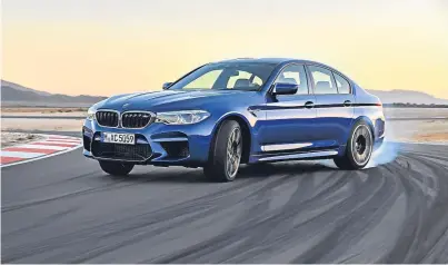  ??  ?? The sixth generation BMW M5 goes on sale next year priced from just under £90,000.