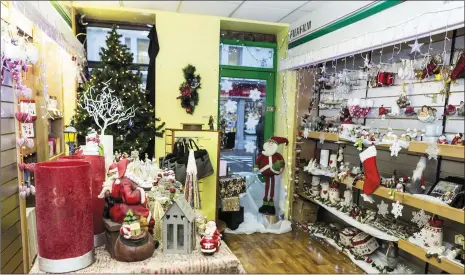  ??  ?? Barry’s Pharmacy Christmas shop now open.