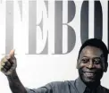  ??  ?? Pele has had surgery to remove a tumour from the Brazilian soccer great’s colon.