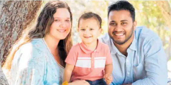  ?? ?? Bianca Antonia Sasha Spence, 25, died unexpected­ly while on a family trip to India with her husband Arwinder Singh and three-year-old son Mehran.