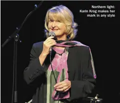  ??  ?? Northern light: Karin Krog makes her mark in any style