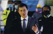  ?? CAROLYN KASTER — THE ASSOCIATED PRESS FILE ?? Transporta­tion Secretary Pete Buttigieg said the American Society of Civil Engineers report card is a warning.