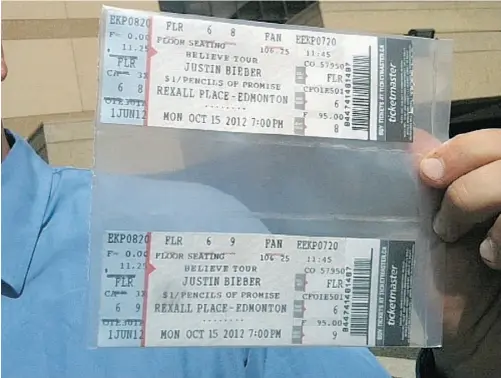 Fake tickets -  Canada