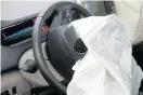  ??  ?? At least 25 people worldwide have been killed and 290 injured from airbag inflators that can explode when deployed and spray deadly metal fragments.