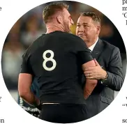  ??  ?? New Zealanders have shown empathy towards an emotional Kieran Read and Steve Hansen.