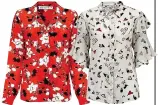  ??  ?? Red Magnolia Girlfriend Shirt, £145, Doodle chalk Frankie Shirt, £140, lilyandlio­nel.com