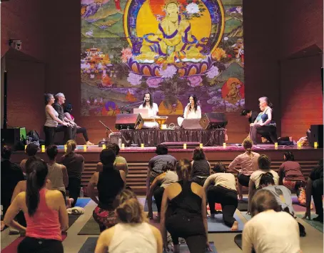  ?? ASYA GOROVITS/RUBIN MUSEUM OF ART ?? As museums across the U.S. look to diversify their audiences, more are opening their doors to wellness classes.